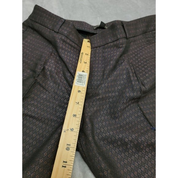 Banana Republic Avery‎ dress pants women's brown black with shimmer sz 4 32x26 - Picture 4 of 8
